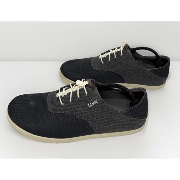 OluKai Nohea Moku Men's Size 11 EUR 44 Black Gray Casual Classic Shoes Sneakers - Picture 2 of 7
